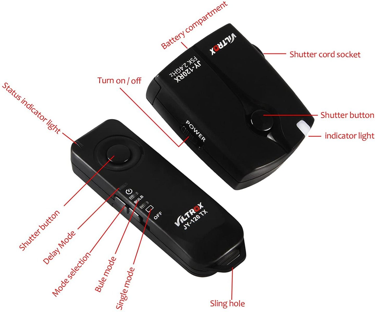 Viltrox JYC-120-S2 Wireless Remote Shutter Release - Sony