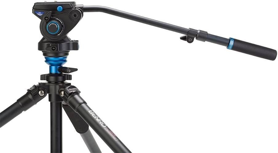 Product Image of Benro S4 PRO Flat Base Fluid Video Tripod Head 4kg Payload