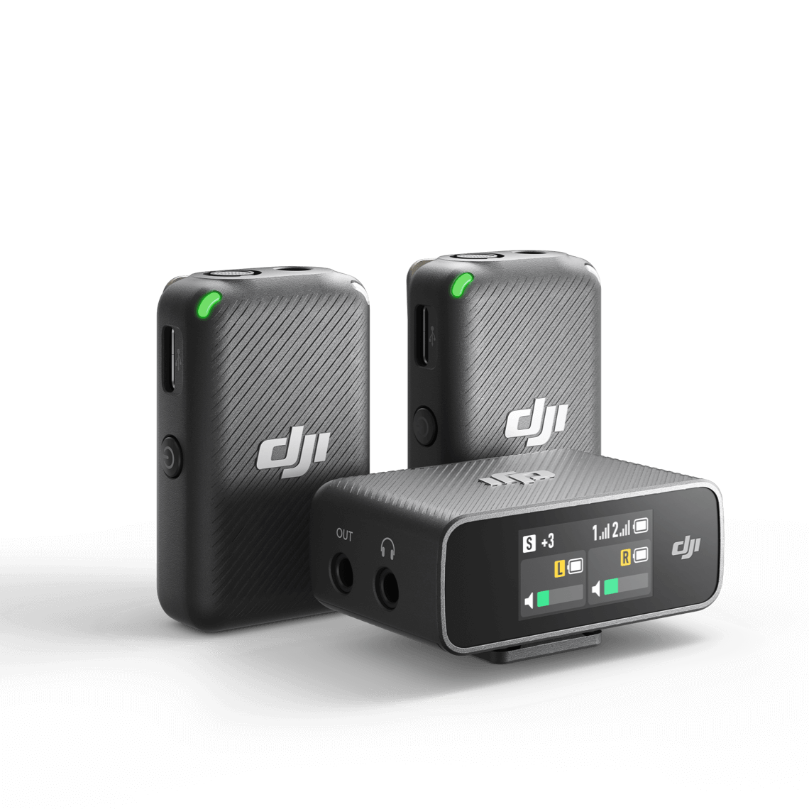 Product Image of DJI Mic Wireless Microphone Kit - (2Tx + 1Rx) Includes 2 Transmitters, 1 Receiver and Charging Case