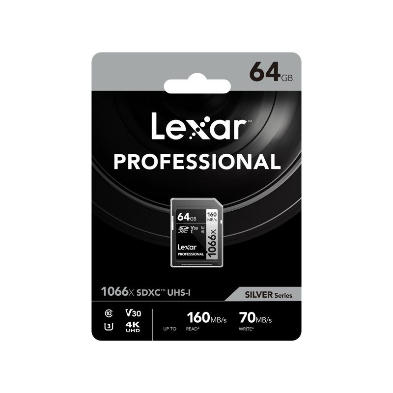 Lexar Professional 64GB 1667x SD XC UHS-II memory Card