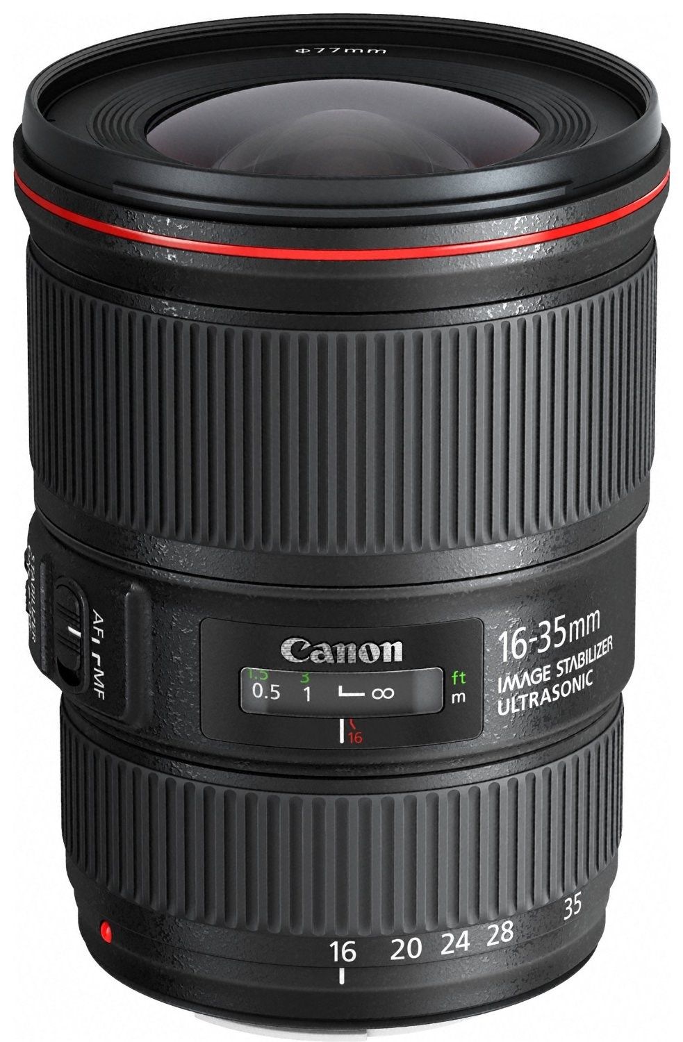 Canon EF 16-35mm f4 L IS USM Ultra Wide-Angle Zoom Lens - Product Photo 3 - Top Down View