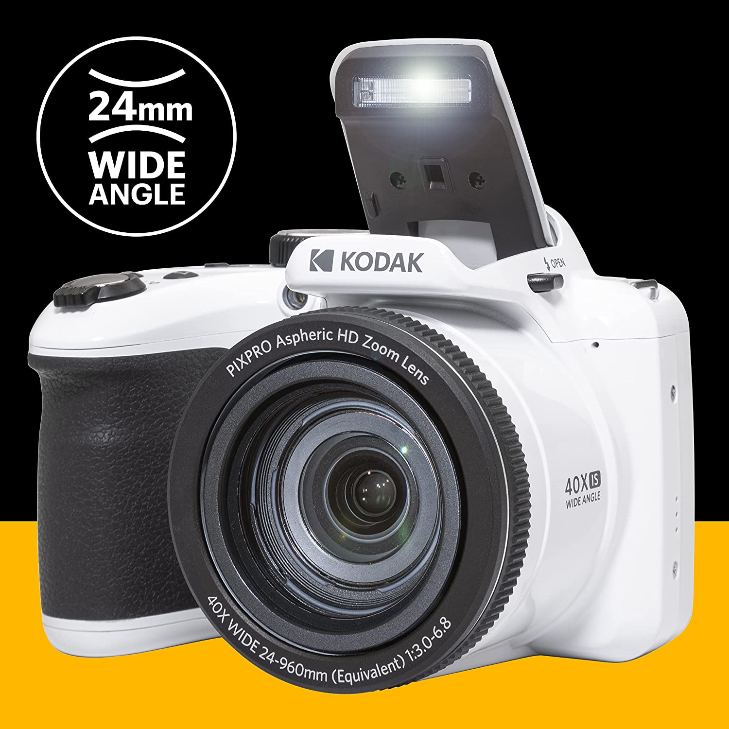 Kodak Pixpro AZ405 Digital Bridge Camera (white) Carmarthen Camera Centre