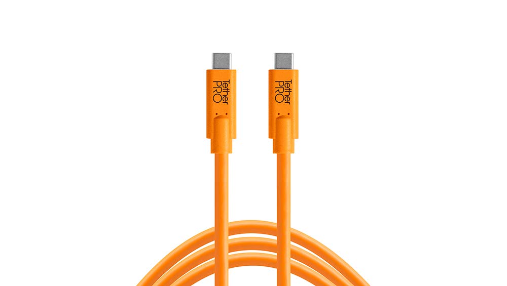 Product Image of Tether Tools TetherPro USB-C to USB-C, 15' (4.6m), High-Visibility Orange