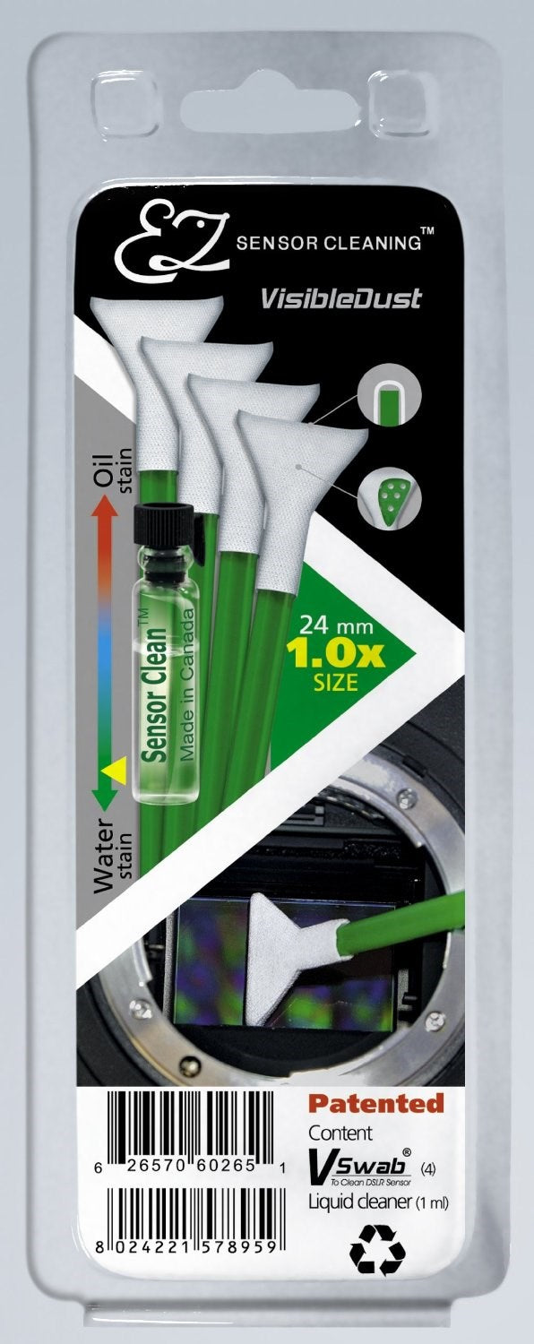 Visible Dust 1.0x Sensor Cleaning Kit (Sensor Clean Solution and 4 Green Swabs)