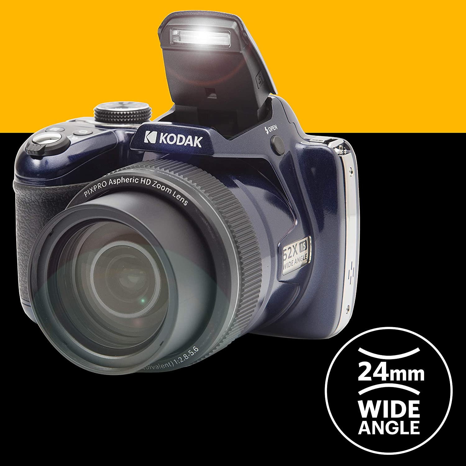KODAK PIXPRO AZ528 Astro Zoom Digital Bridge Camera - Midnight Blue