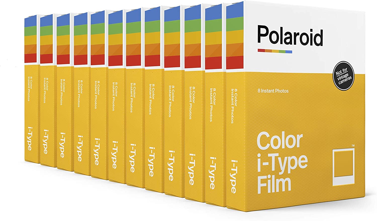 12 X Polaroid Instant Colour Film For Polaroid i-Type Cameras