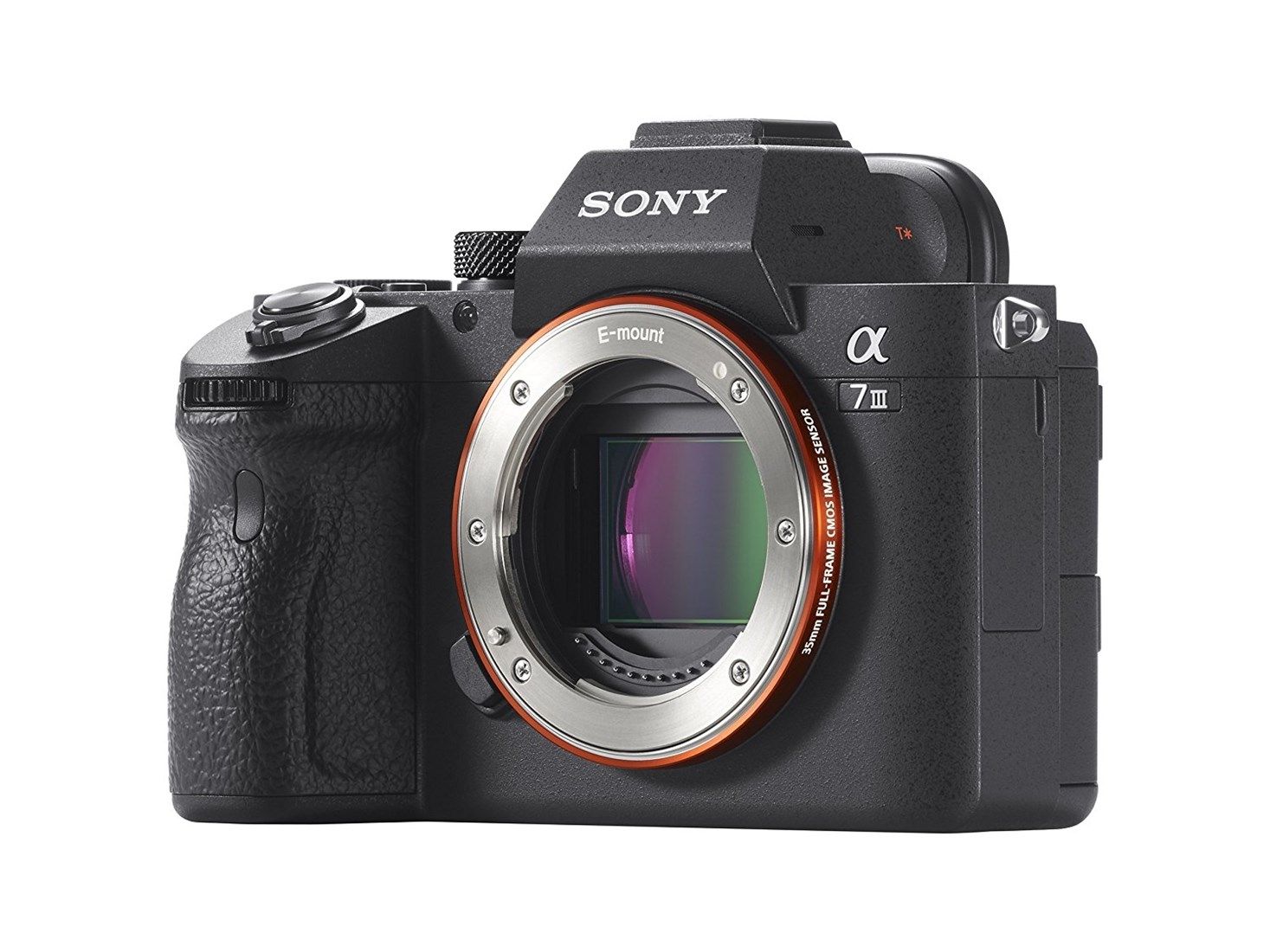 Sony Alpha a7 III Mirrorless Camera - Body only - Product Photo 7 - Side profile of the camera body with the internal components visible