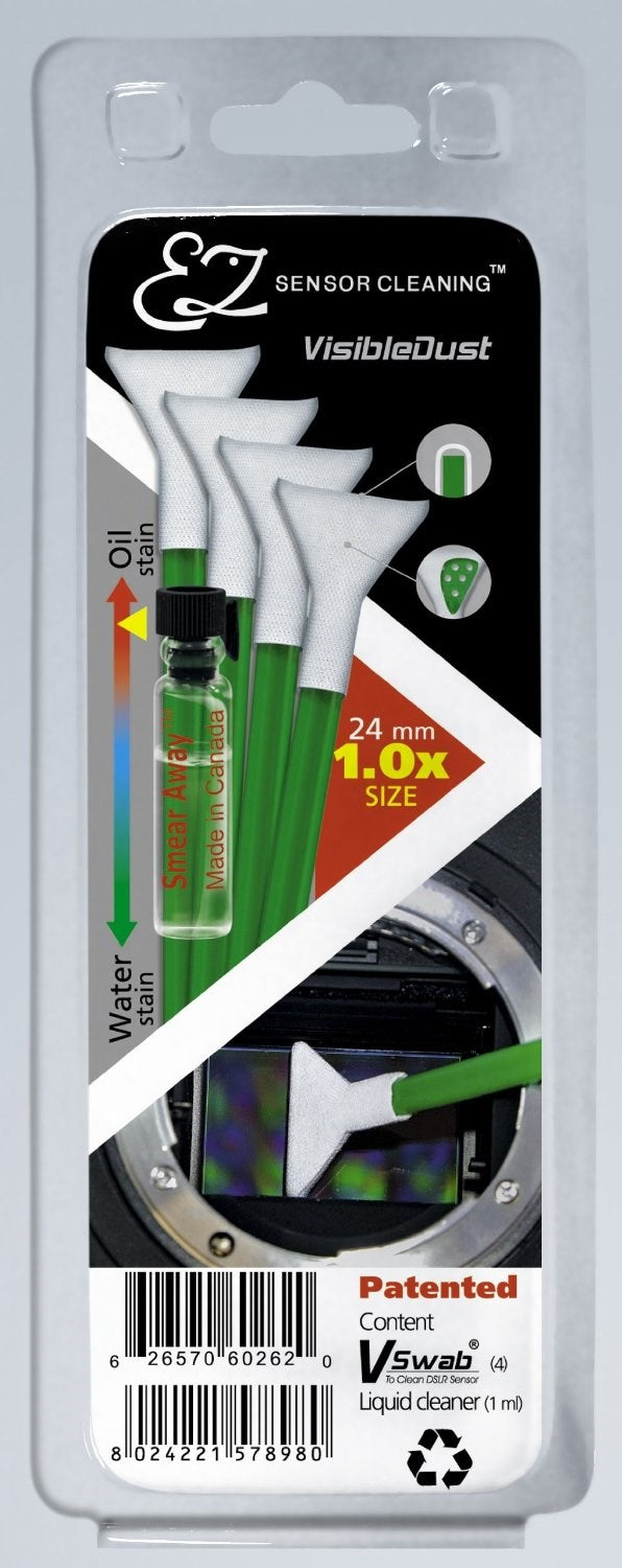 Product Image of Visible Dust 1.0x Sensor Cleaning Kit (Smear Away Solution and 4 Green Swabs)