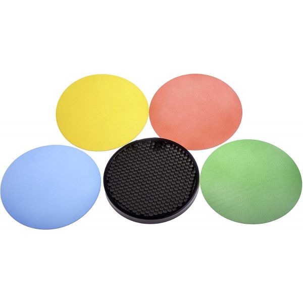 Interfit Strobies ProFlash Honeycomb Grid & Colour Filter Kit
