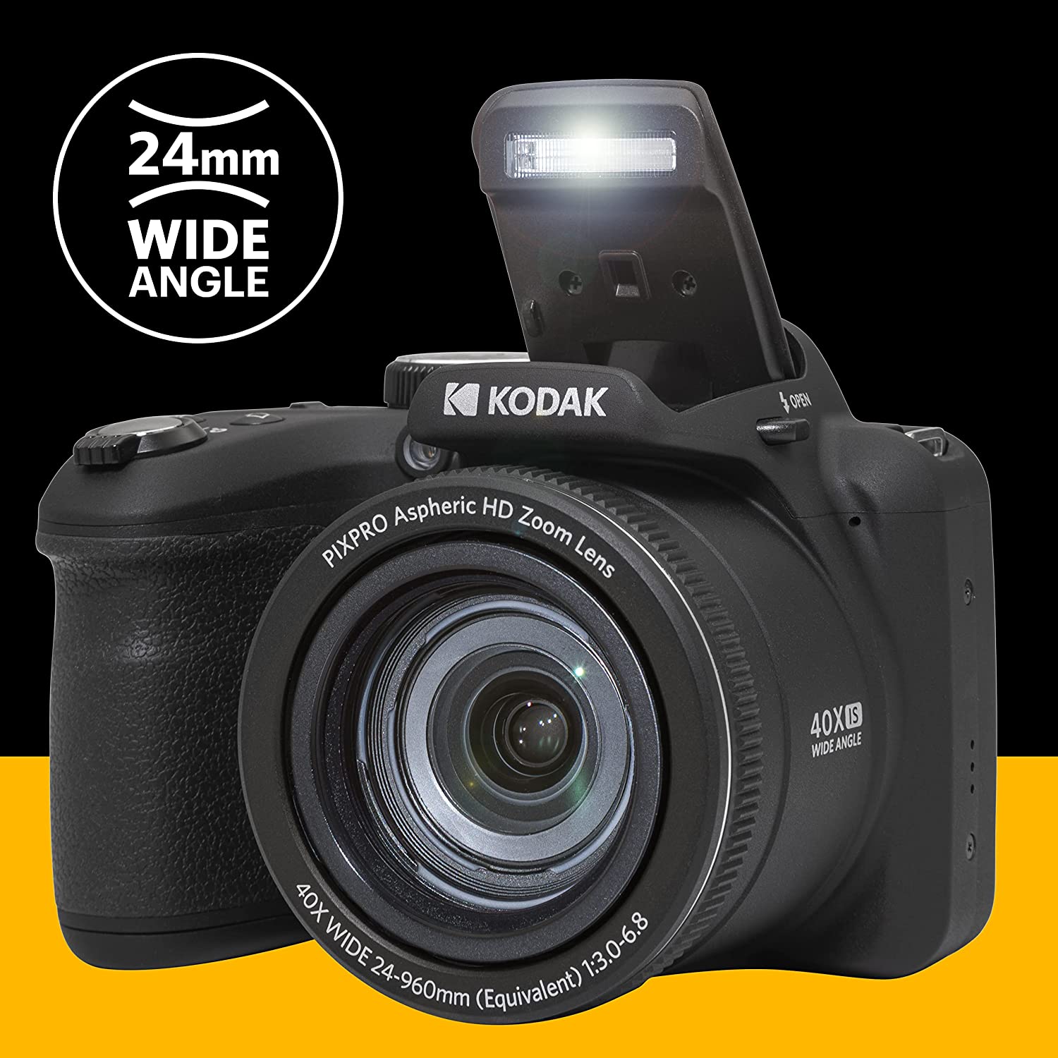 Kodak Pixpro AZ405 Digital Bridge Camera (black)