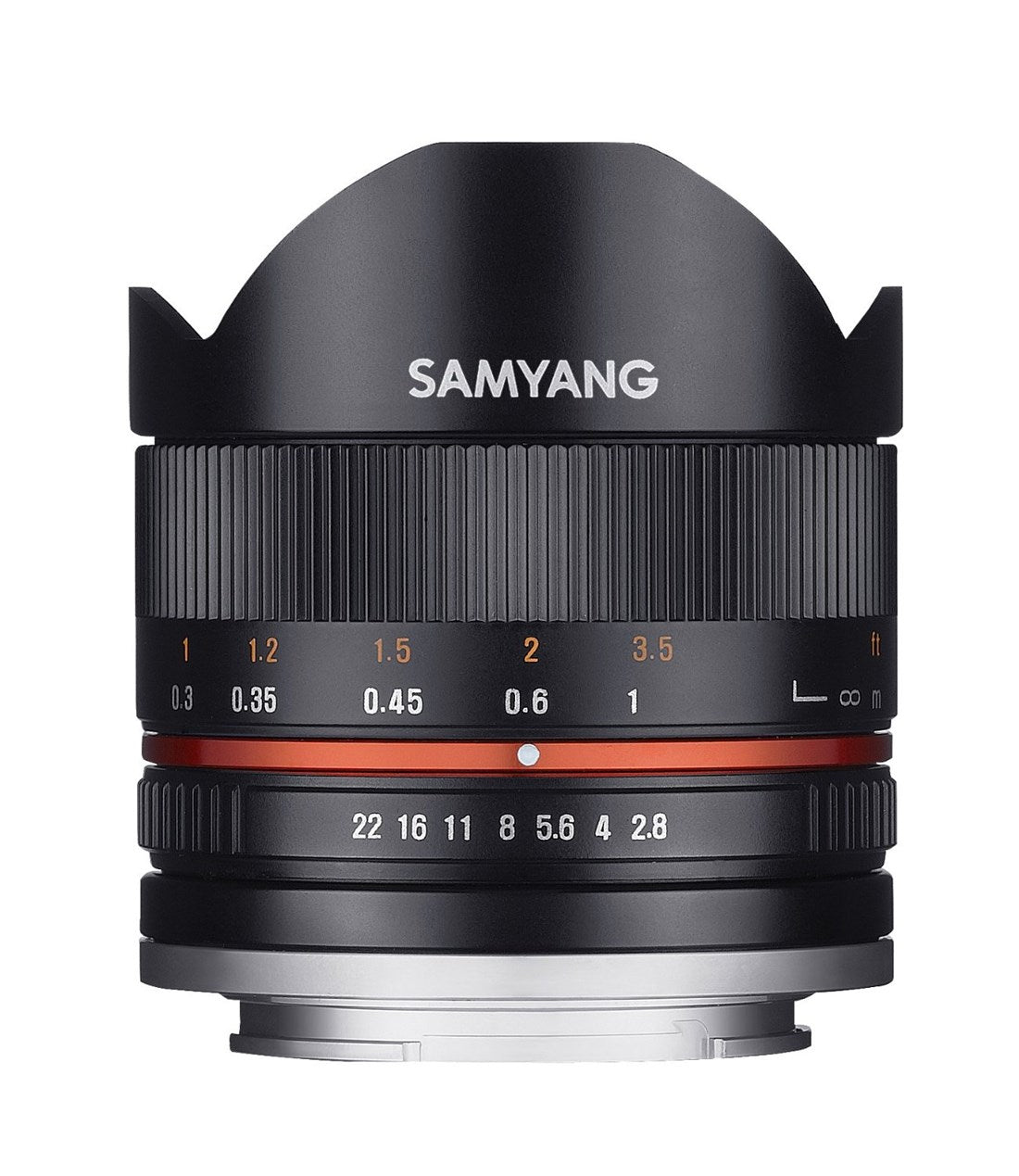Product Image of Samyang 8mm f2.8 Aspherical IF MC Fisheye CS II Lens - Black Fuji X mount Fit