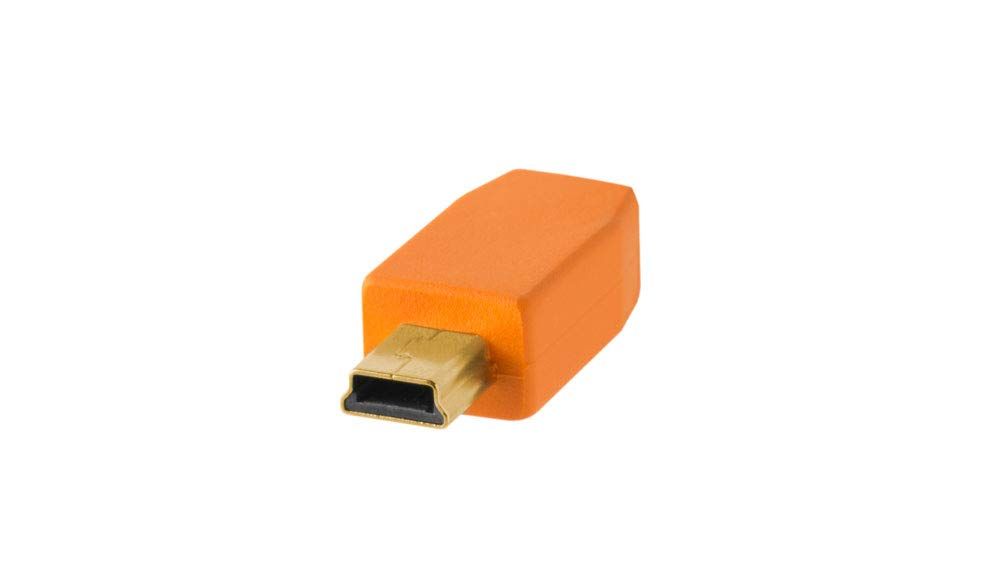 Tether Tools TetherPro Cable USB 2.0 A/MiniB 5 Pin 4.6 m Orange