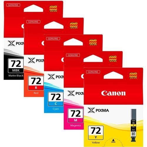 Product Image of Canon PGI-72 MBK/C/M/Y/R Multipack - 5-pack - yellow, cyan, magenta, red, matte black - original - ink tank