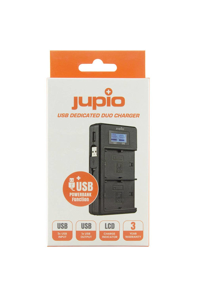 Product Image of Jupio USB Dedicated Duo Charger LCD for Sony NP-FZ100
