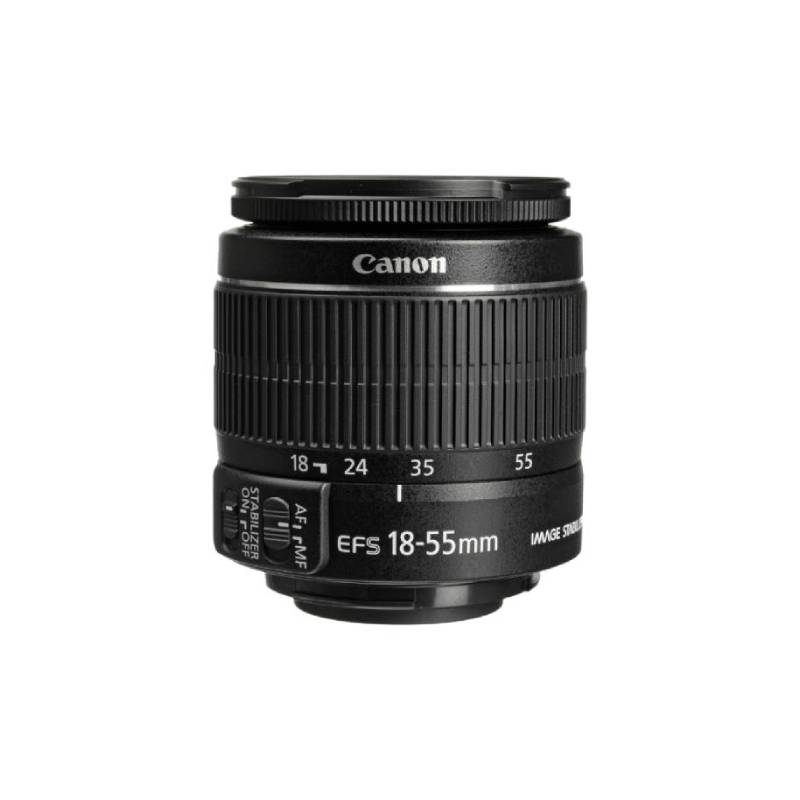 Canon EF-S Zoom Lens 18-55mm f3.5-5.6 IS II Lenses - Product Photo 1 - Side on view