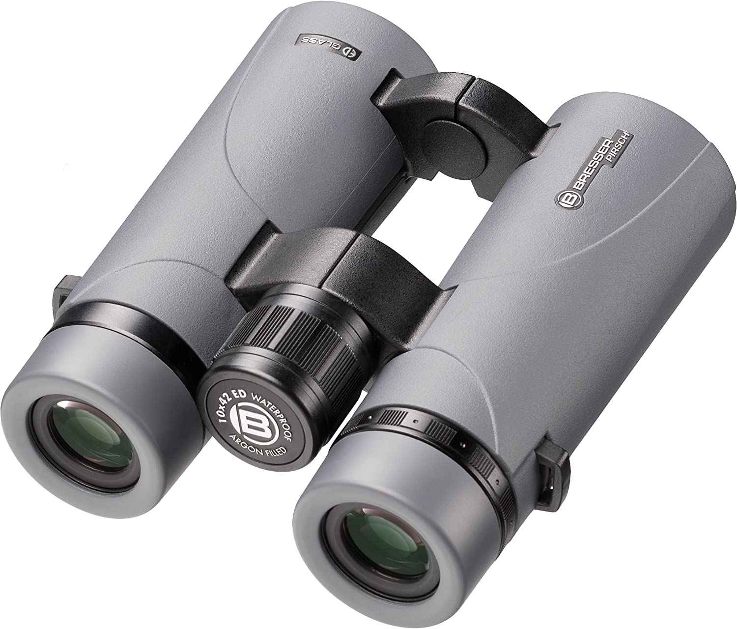 Bresser Pirsch ED 10x42 Binoculars Phase Coated - Grey