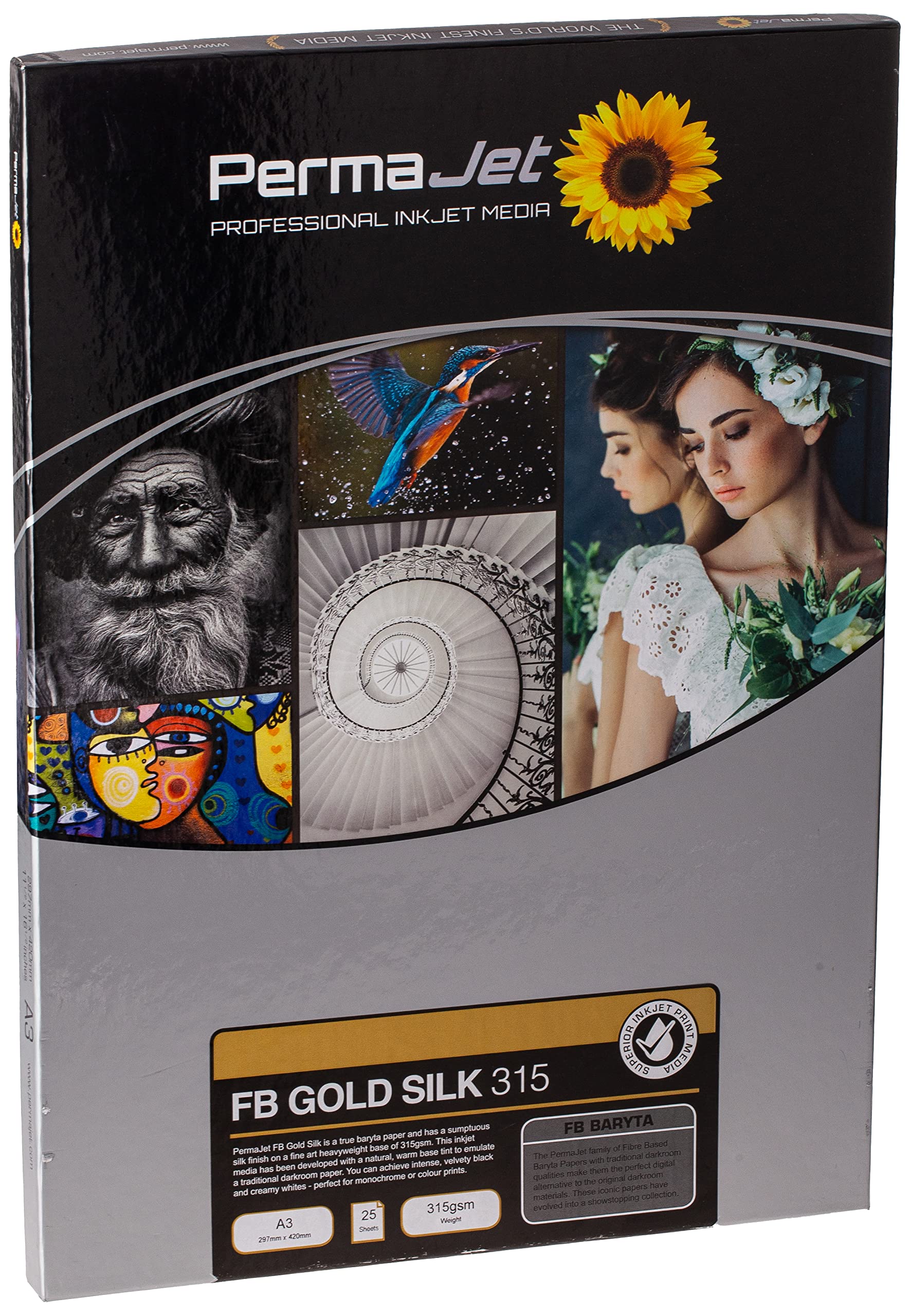 PermaJet FB Gold Silk 315gsm A3 photo paper - 25 sheets APJ22723