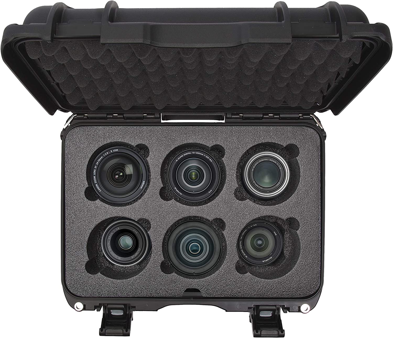 NANUK™ Protective Case 918 w/Custom Foam - Black (for 6-Up Lenses)