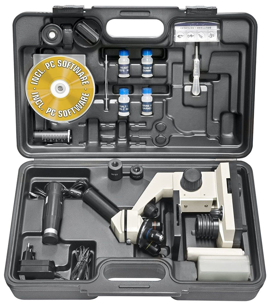 BRESSER Biolux NV 20x-1280x Microscope with HD USB camera