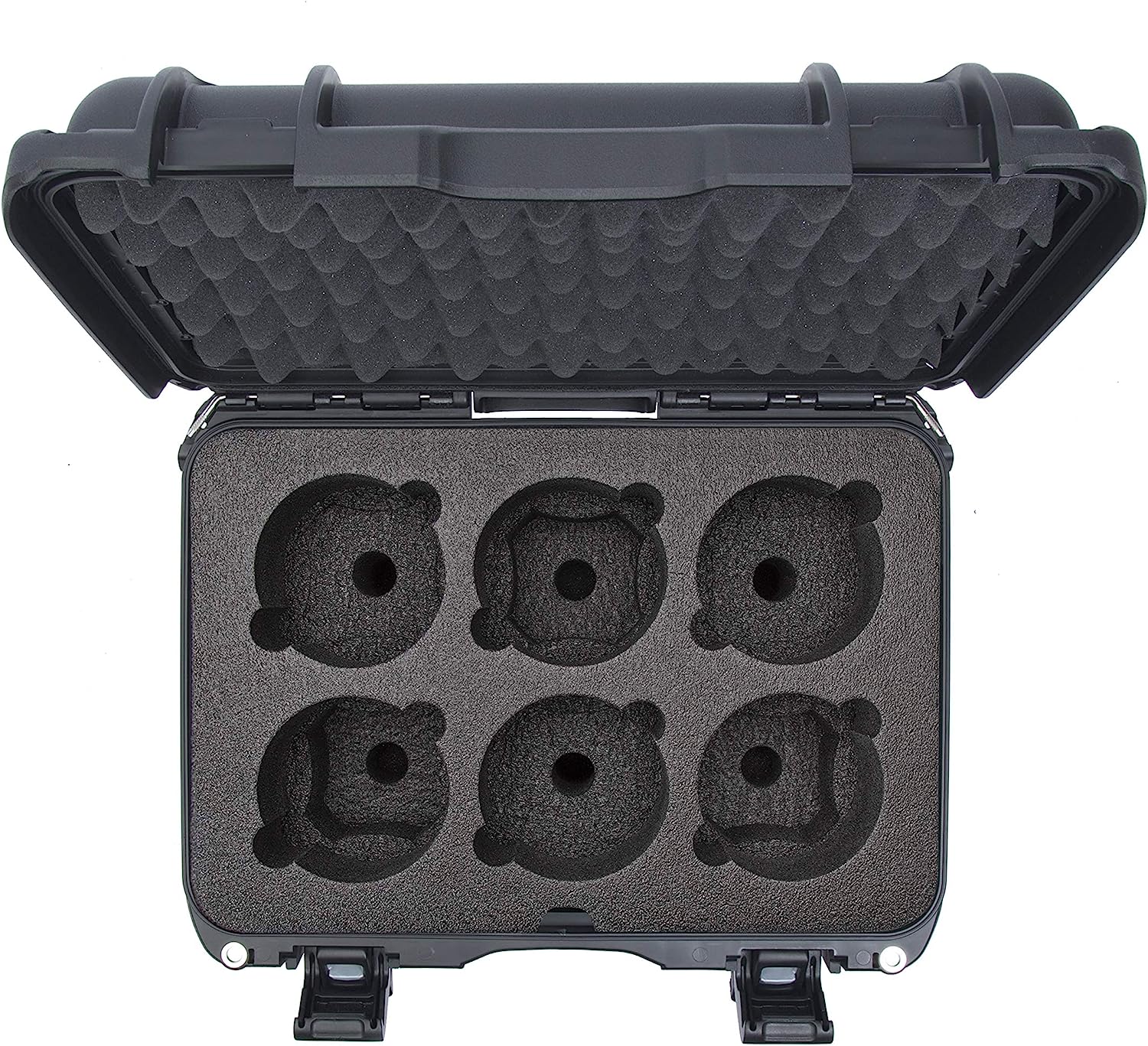 NANUK Protective Case 918 w/Custom Foam - Graphite (for 6-Up Lenses)