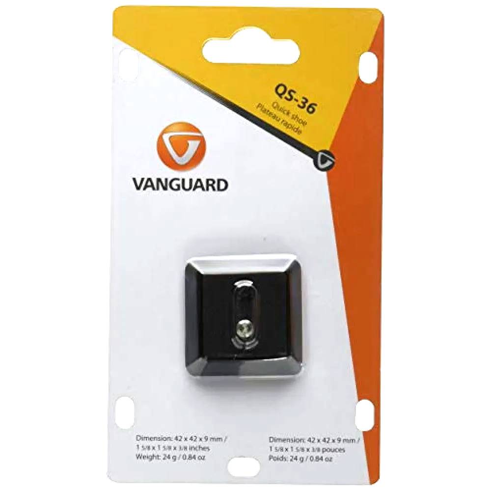 Vanguard QS-36 Quick Shoe with 1/4 inch Camera Screw and Pin