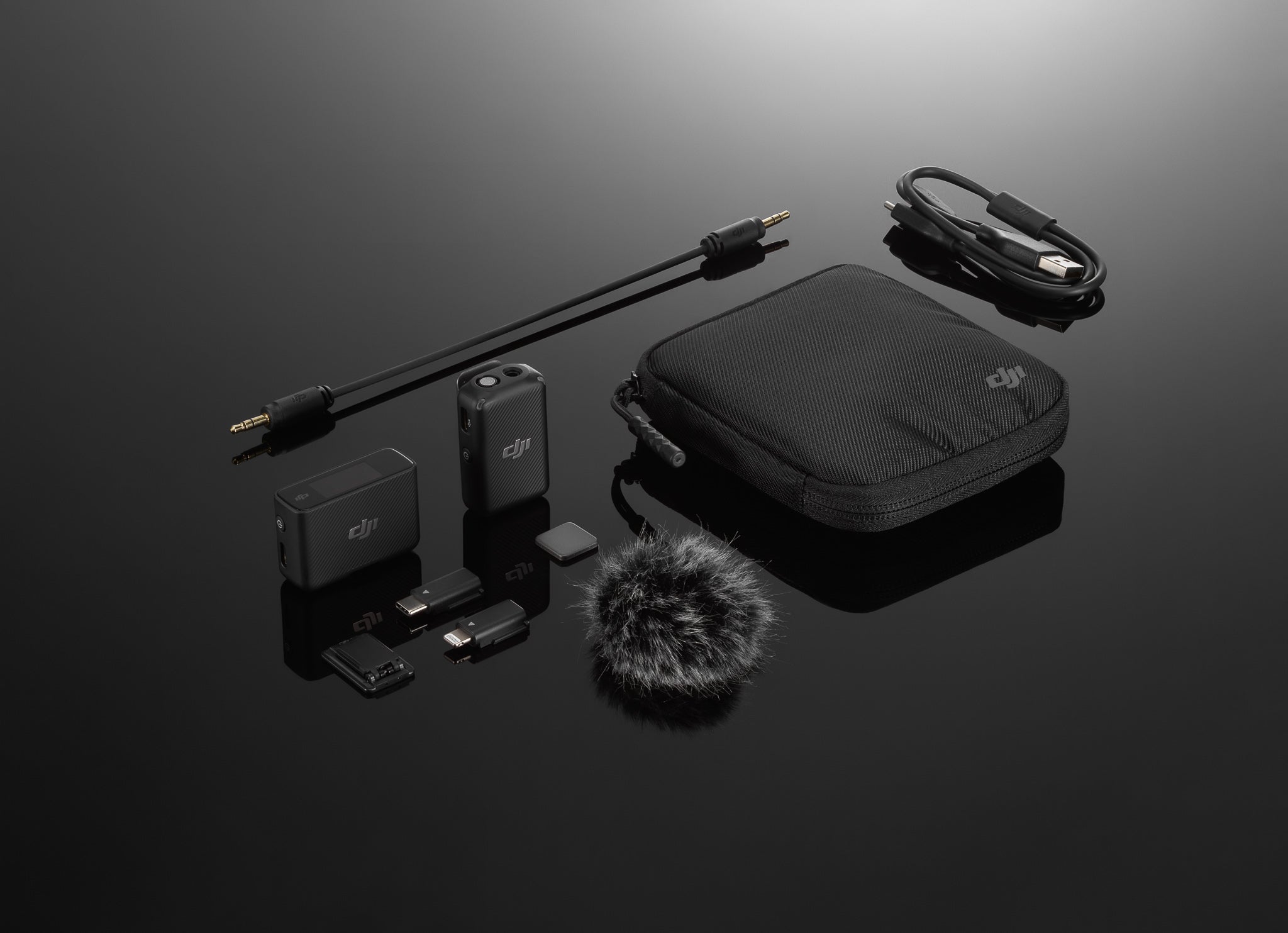DJI Mic Wireless Microphone Kit - (1Tx + 1Rx) Includes 1 Transmitters, 1 Receiver and Charging Case