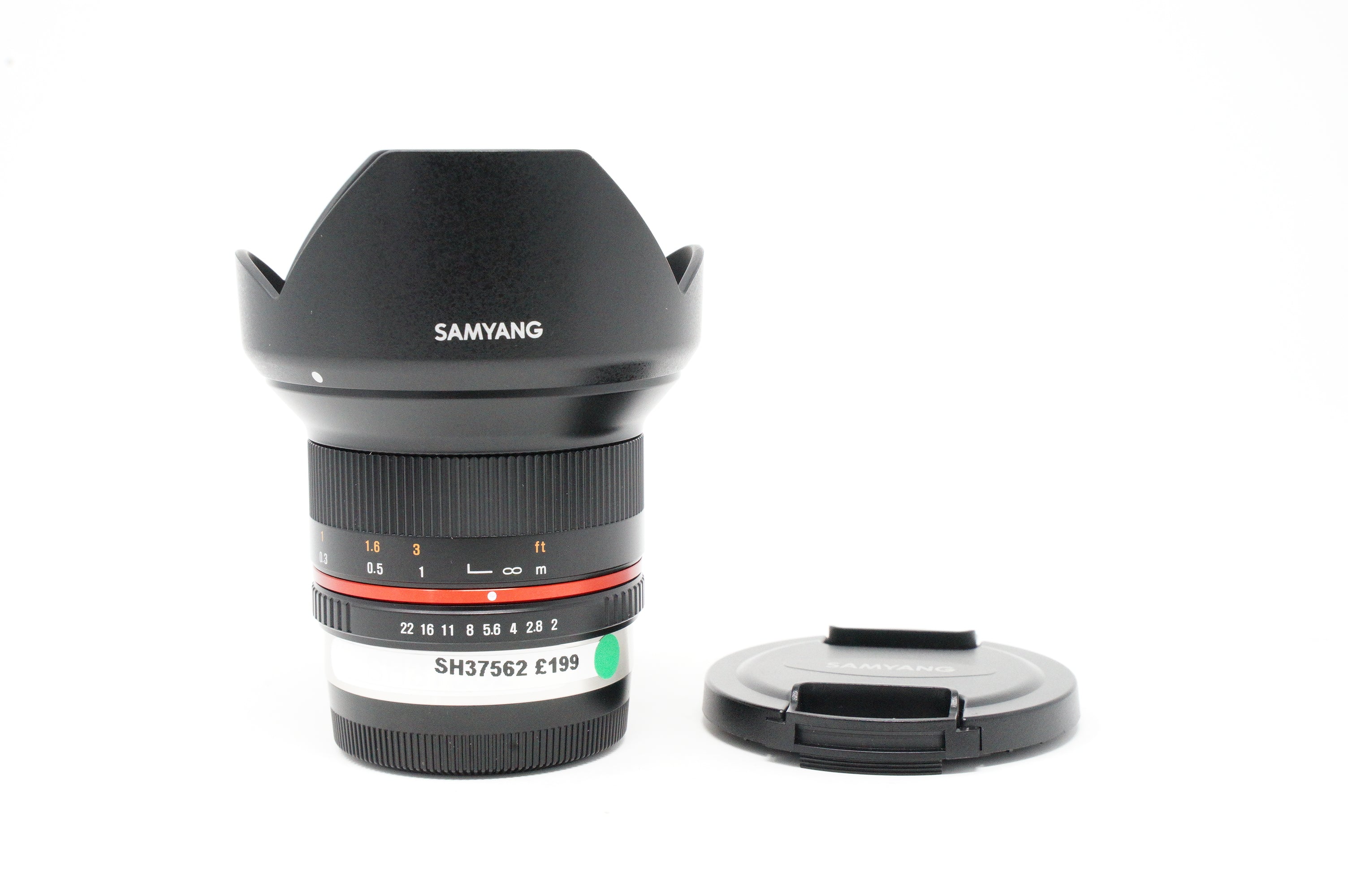 Product Image of Used Samyang 12mm f2 NCS CS, Fuji X mount Lens, boxed (SH37562)