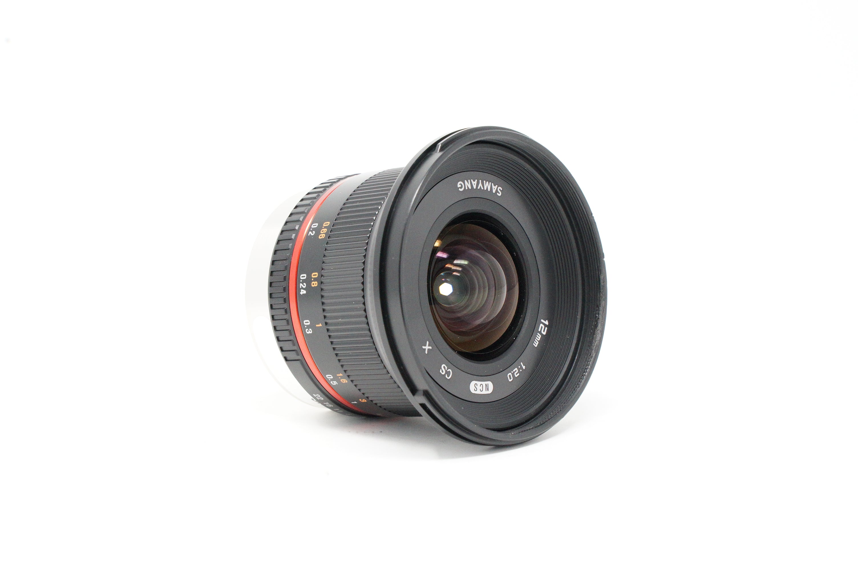 Used Samyang 12mm f2 NCS CS, Fuji X mount Lens, boxed (SH37562)