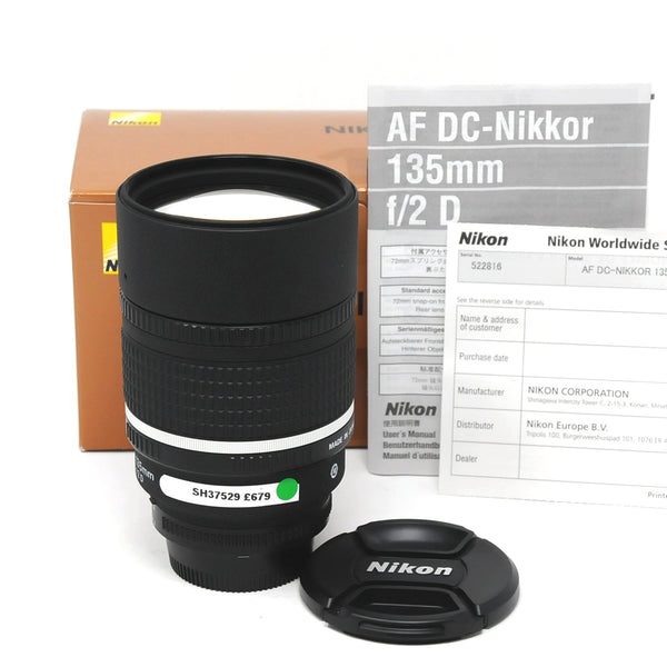 Used Nikon AF DC-Nikkor 135mm F2D Portrait lens (Boxed SH37529)