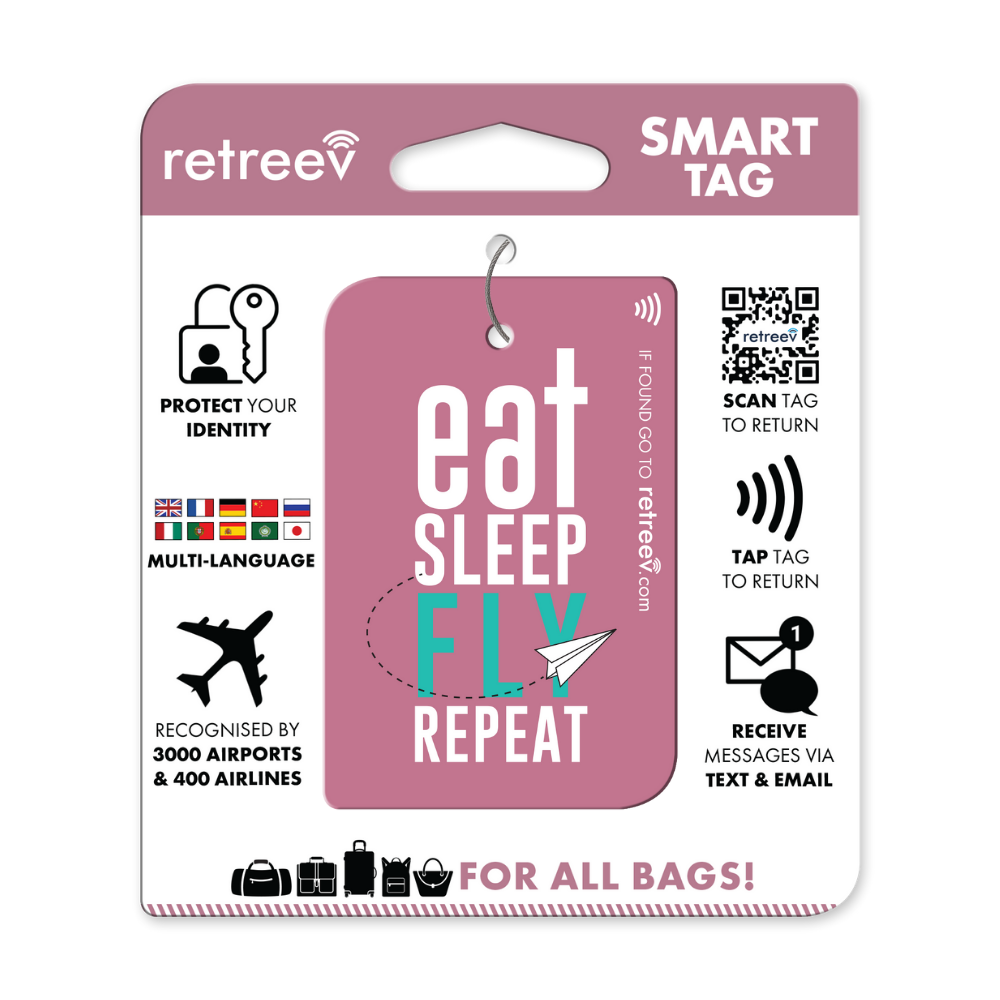 Product Image of Retreev SMART Tag - Eat sleep fly repeat
