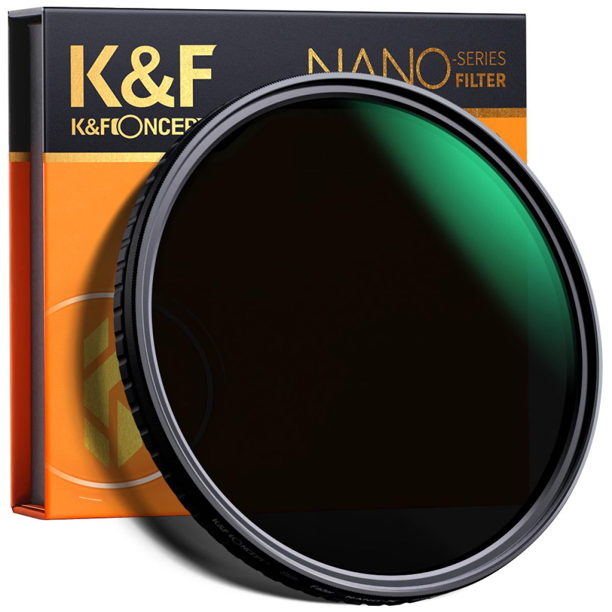 Product Image of K&F Concept 77mm Green Coated Nano-X Variable Fader NDX/ ND2 - ND32 Filter