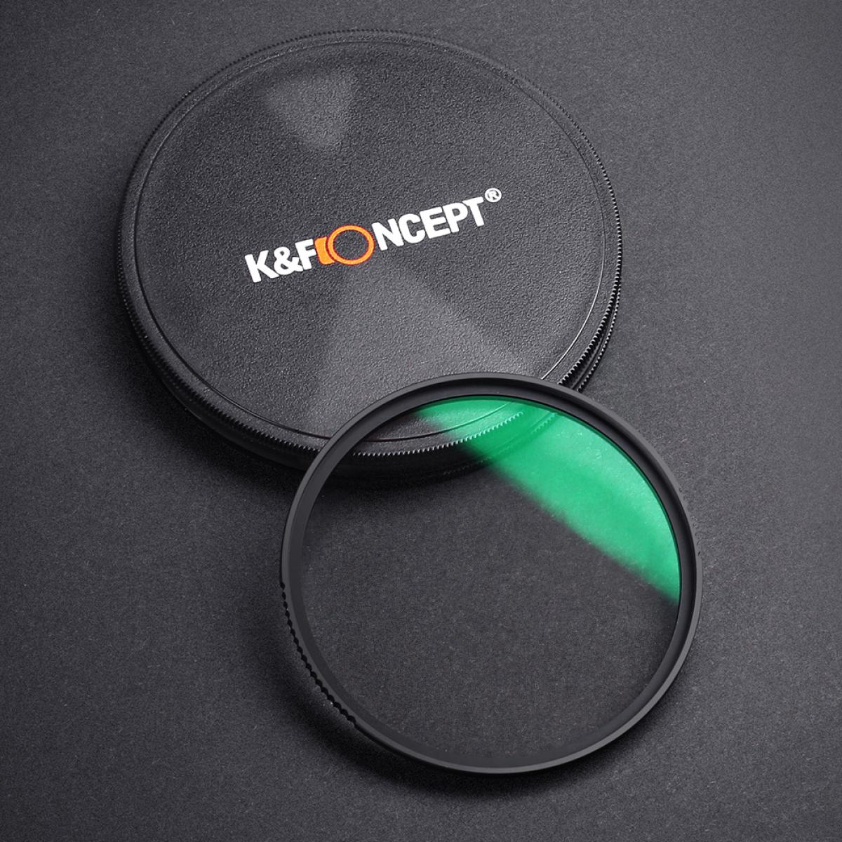 K&F Concept Black Mist Filter 1/4 Special Effect Multi Coated With Waterproof Scratch-Resistant Anti-Reflection Nano-X