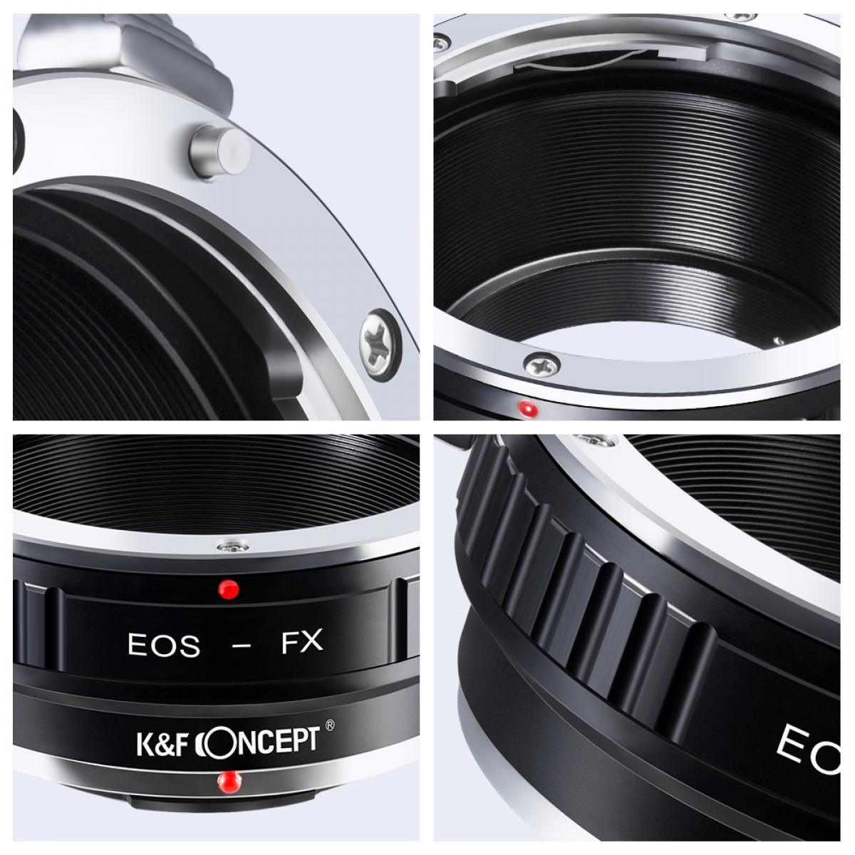 K&F Concept Lens Mount Adapter EOS EF/EFS Lens to Fuji FX Mount X-Pro1 X Camera X-Series Mirrorless Cameras