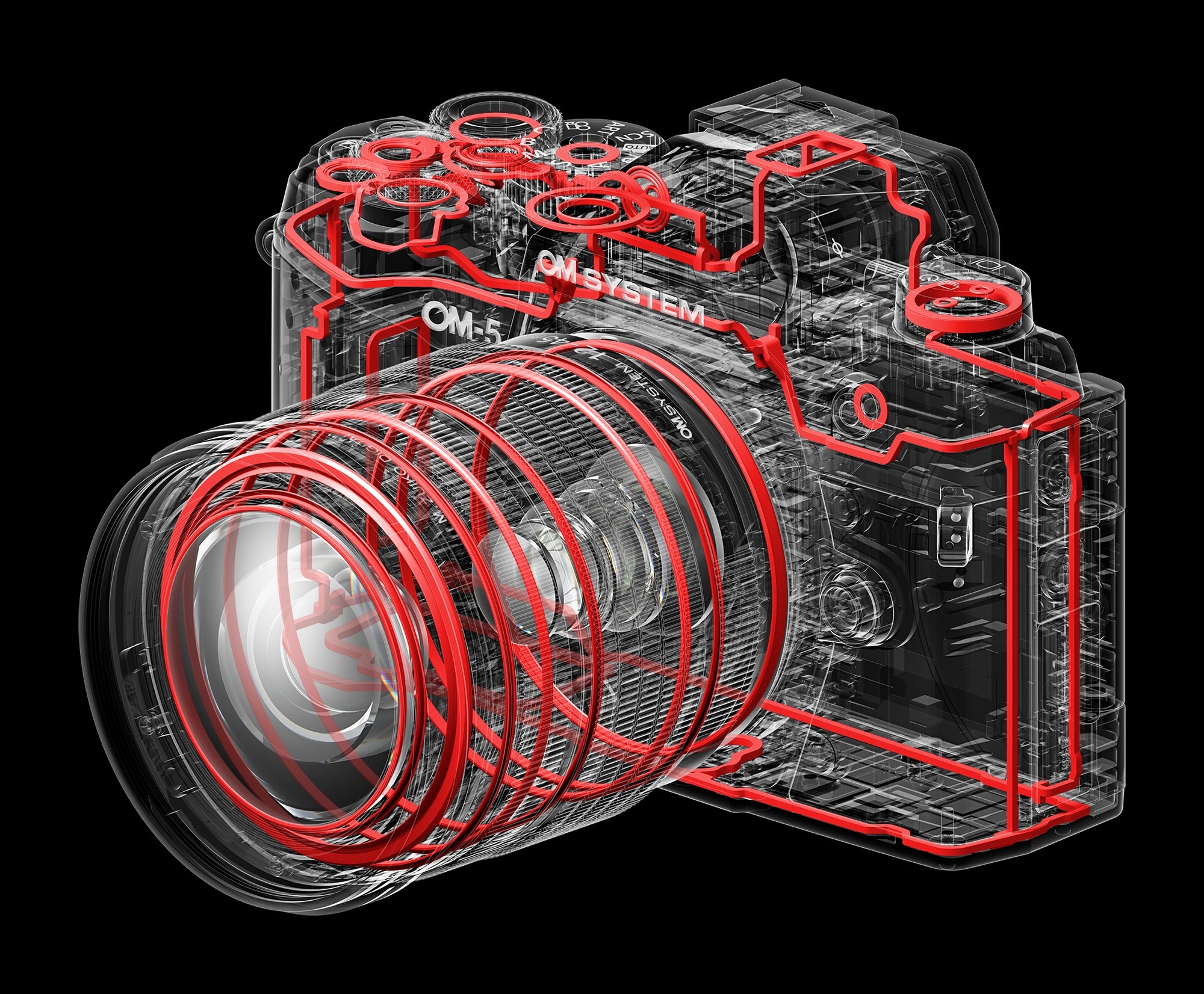 Olympus OM System OM-5 Mirrorless Silver with L Digital Camera 12-45mm