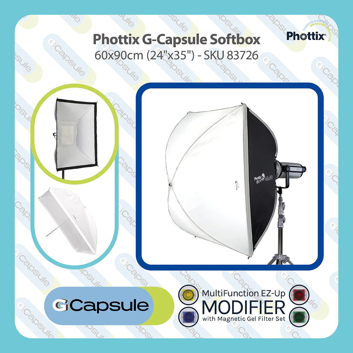 Phottix G-Capsule Multi-Function Softbox 60X90CM (24"X35")