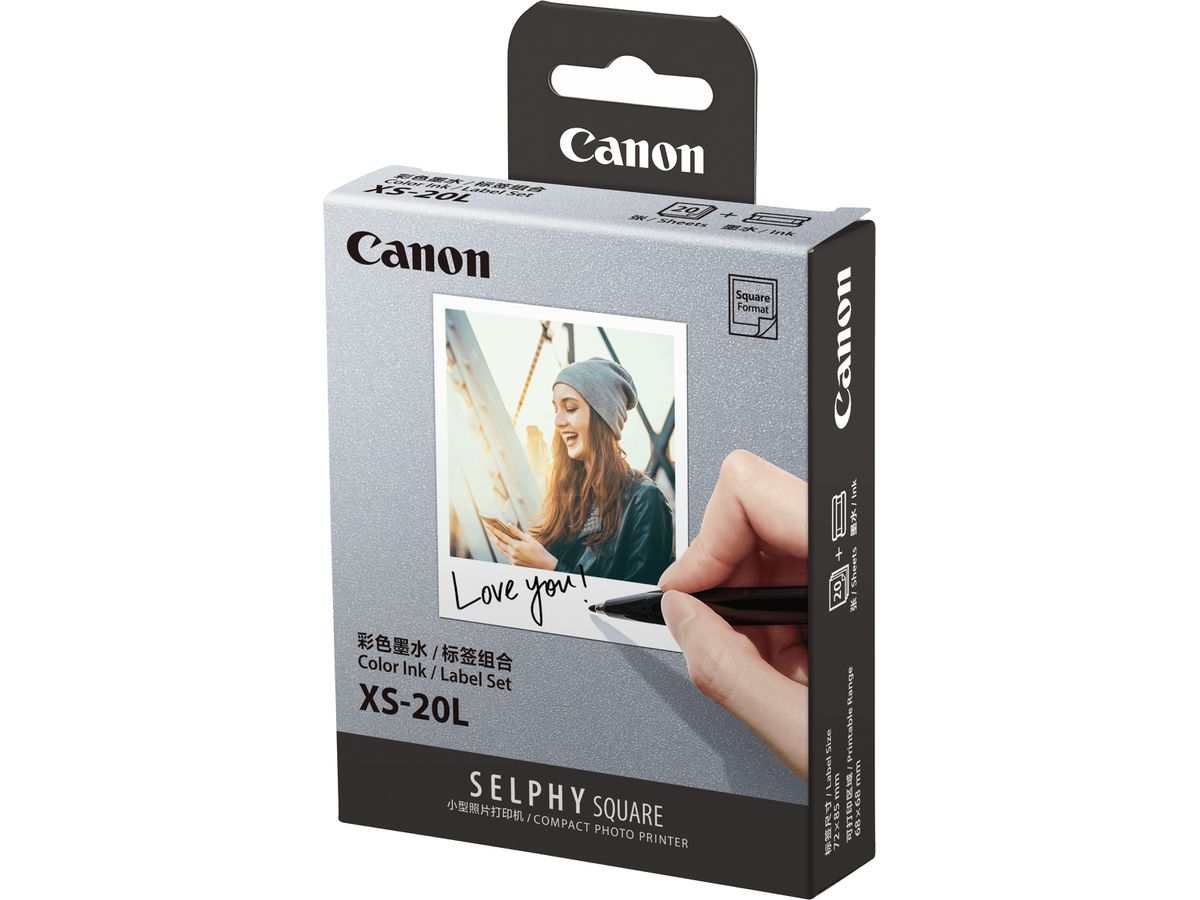 Canon XS-20L 72x85mm Photo Paper & Ink Set for Selphy Printers