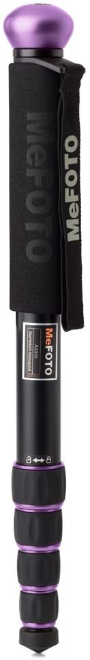 Product Image of MeFOTO WalkAbout Convertible Walking Stick/Monopod with 5 Section Aluminium Leg - Purple