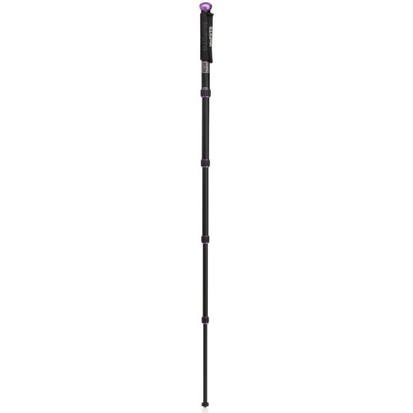 MeFOTO WalkAbout Convertible Walking Stick/Monopod with 5 Section Aluminium Leg - Purple