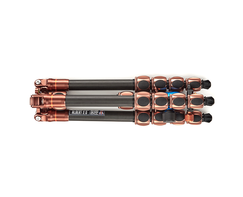 Product Image of 3 Legged Thing Carbon Fibre 5-section tripod, Pro 2.0 Leo & AirHed Pro LV ballhead - Bronze