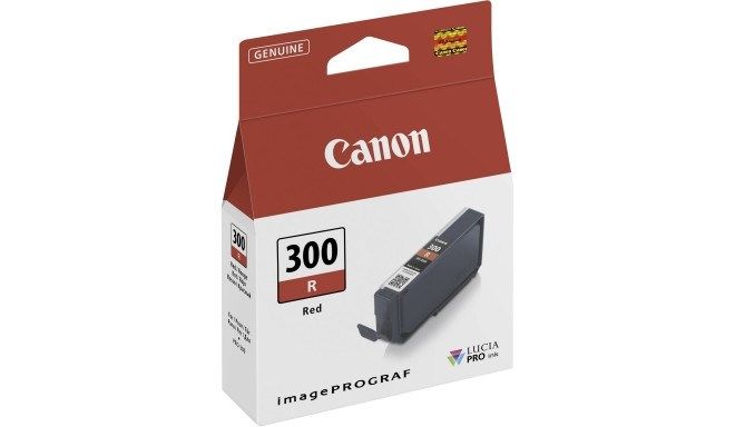 Canon PFI-300 Ink Cartridge - Red - Inkjet - 920 Pages