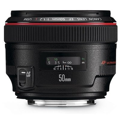 Canon EF 50mm f1.2 L USM Lens - Product Photo 1 - Stand Up View