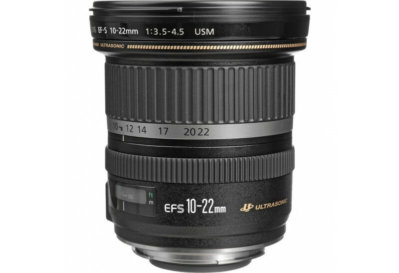 Canon EF-S 10-22mm USM F3.5-4.5 USM Ultra-Wide-Angle Lens - Product Photo 2 - Side View