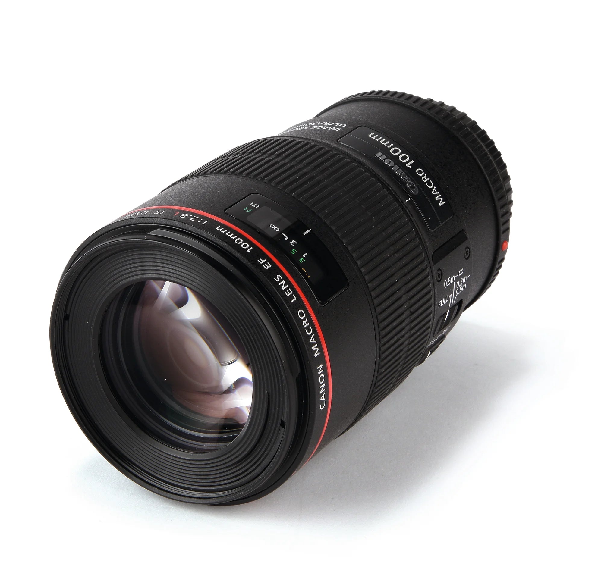 Canon EF 100mm f2.8 L Macro IS USM Lens - Product Photo 2 - Side View
