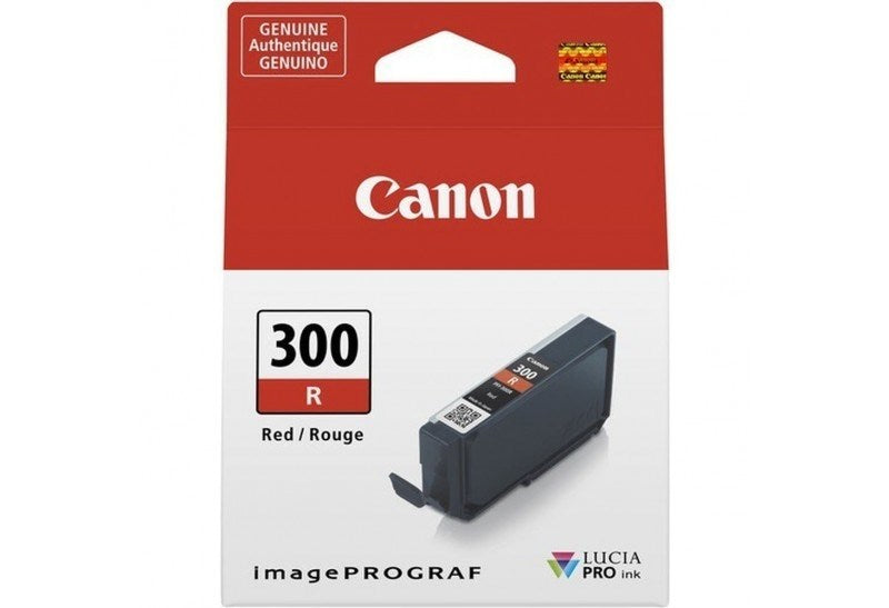 Ink Rood Canon PFI-300 Ink Cartridge - Red - Inkjet