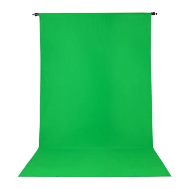 Product Image of Westcott 130 9x10 ft Wrinkle Resistant Backdrop Screen, Cotton Green Chroma-Key