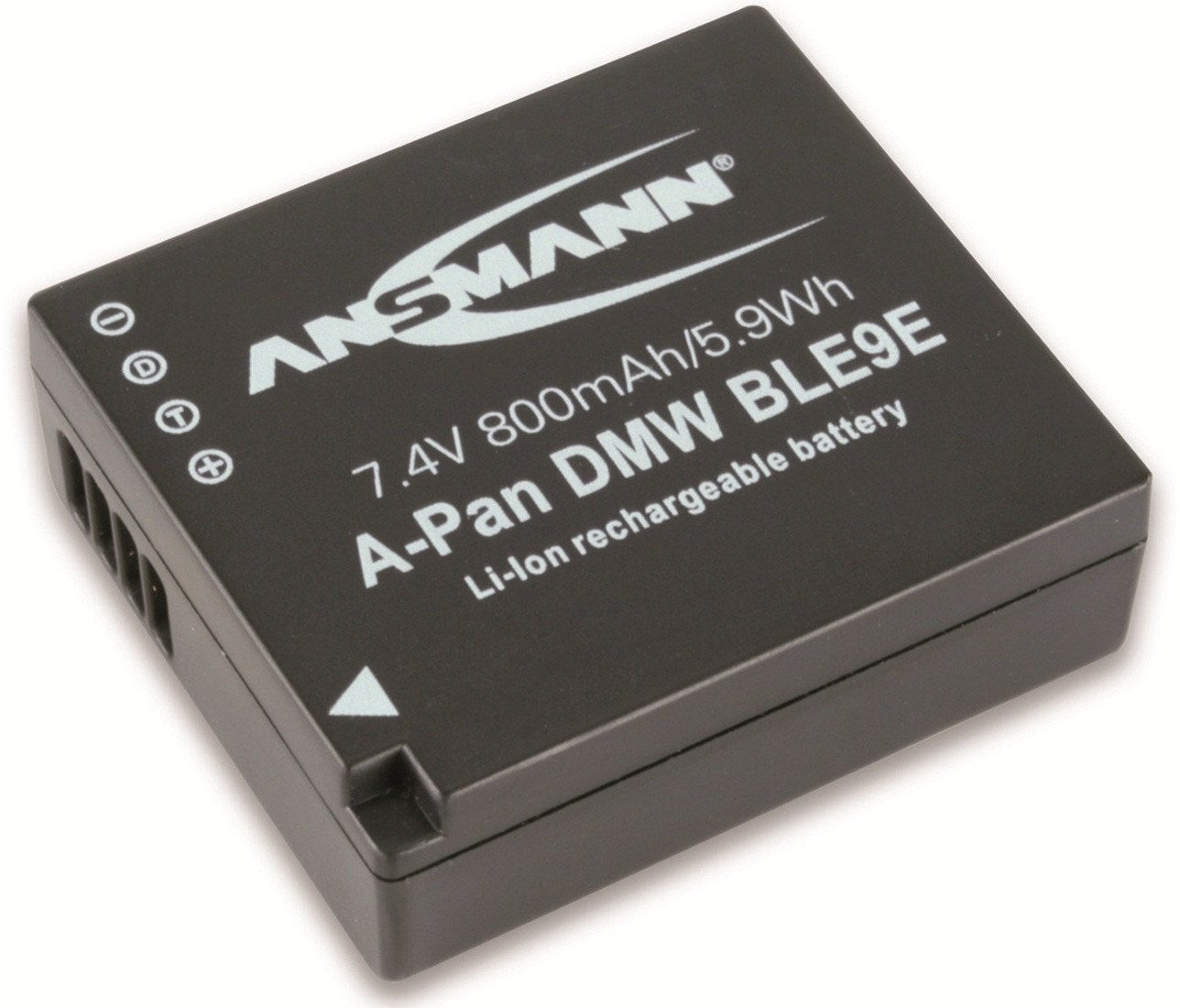 Product Image of Ansmann Li-ion Battery for Panasonic BLE 9E Digital Cameras 7.4 V 800 mAh