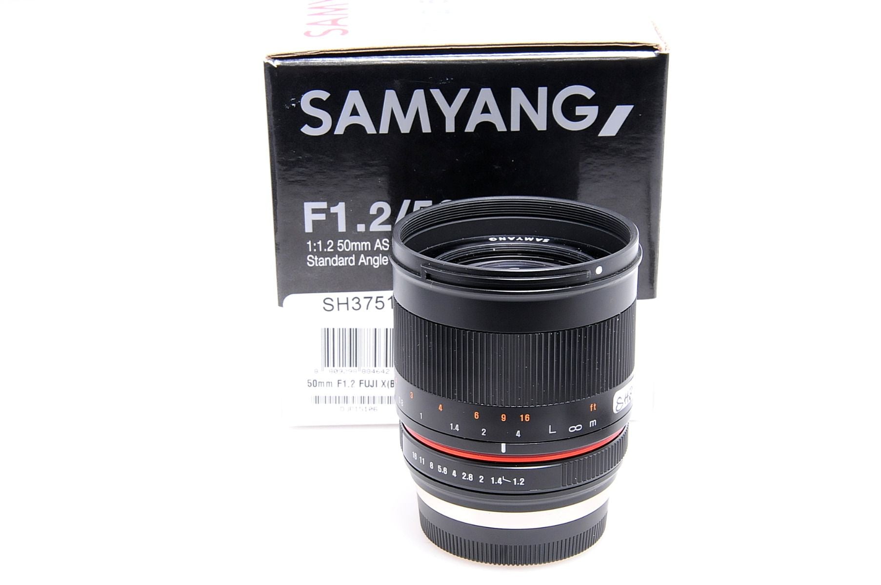 Product Image of Used Samyang 50mm F1.2 lens for Fuji Fujifilm X mount (Boxed SH37516)