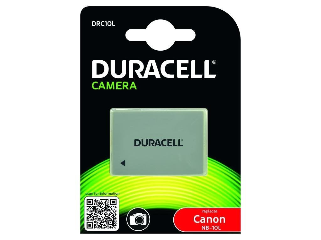 Product Image of Duracell NB-10L Battery for Canon Compacts Powershot G15, G16, G1X, SX40, SX50 & SX60