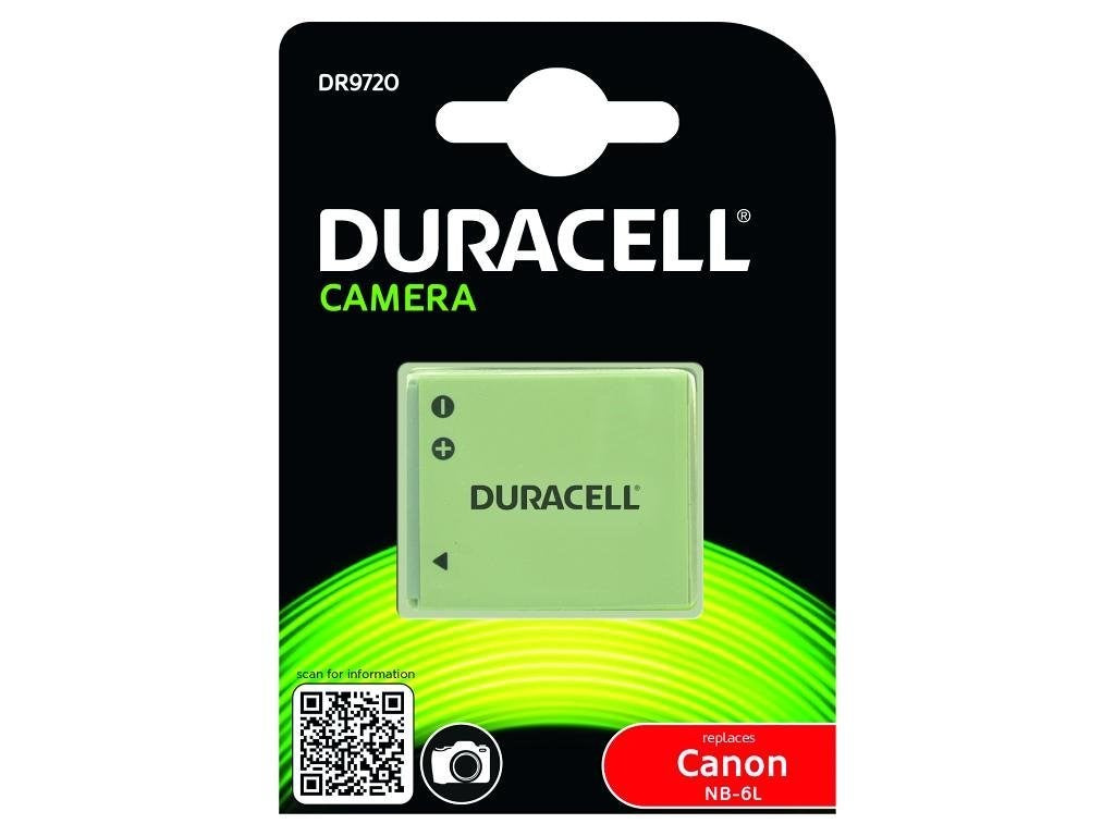 Product Image of Duracell Replacement Digital Camera Battery For Canon NB-6L (IXUS 200, Digital IXUS 95 IS, ELPH 500HS, IXUS 105, 200, 210, 300, 310 & More)