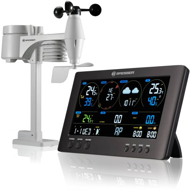 Product Image of Bresser WIFI ClearView Weather Center with 7-in-1 Sensor